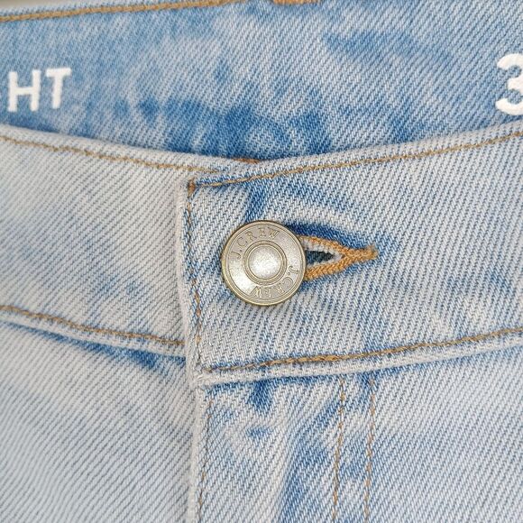 J.CREW Women’s Light Wash Classic Straight Jeans Size 32 High Rise Cotton Denim - Picture 6 of 13